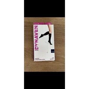 Dynaven Closed Toe Knee High Compression Stockings Small SL 20-30 Mmhg Beige Tan
